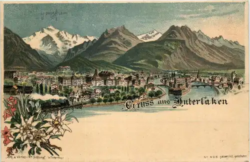 Gruss aus Interlaken - Litho - Verlag Schlumpf -232952