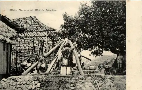 Mombasa - Water Drawers at Well -279542