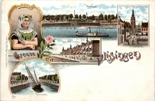 Groete uit Vlissingen - Litho -225674