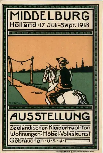 Middelburg - Ausstellung Zeeländischer Kleidertrachten 1913 -225584