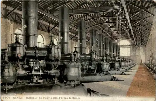 Geneve - Interiur de l usine des Forces Motrices -272034