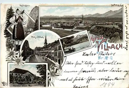 Gruss aus Villach - Litho 1894 -281730