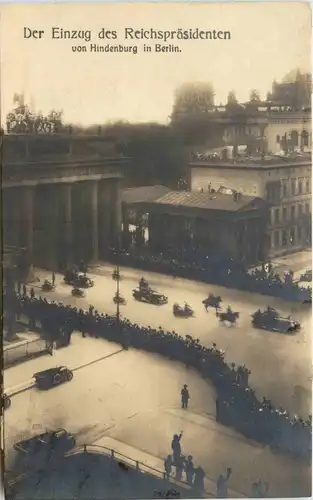 Berlin - Einzug des Reichspräsidenten Hindenburg -245358