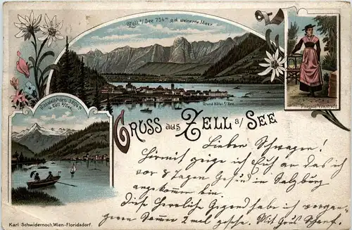 Gruss aus Zell am See - Litho -403452