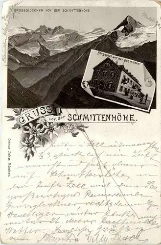 Gruss von der Schmittenhöhe bei Zell am See - Litho -403422