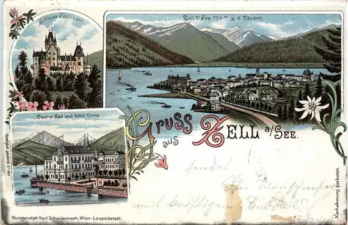 Gruss aus Zell am See - Litho -403400