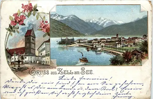 Gruss aus Zell am See - Litho -403430