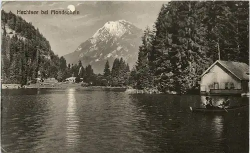 Kaisergebirge, Kufstein und Umgebung/Tirol - Hechtsee bei Mondschein -329254