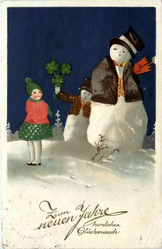 Bonne Annee - Schneemann -422662