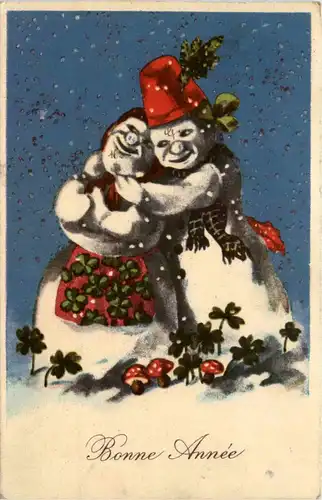 Bonne Annee - Schneemann -422656