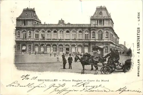 Bruxelles - Place Rogier et Gare du Nord -428492