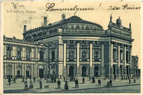 Wien - Hofburg Theater - Litho -428510