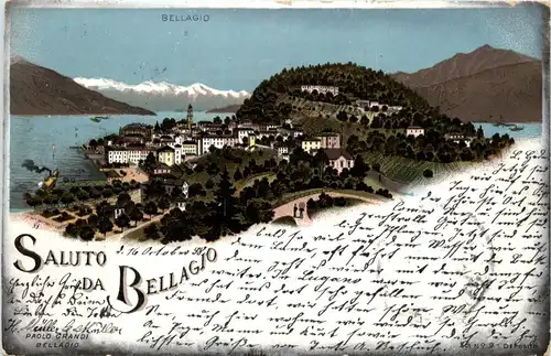 Saluto da Bellagio - Litho -74040