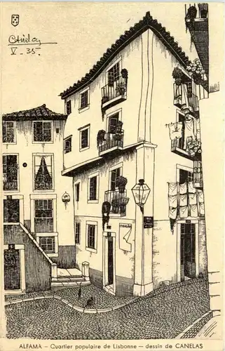 Alfama - Lisboa - dessin de Canelas -434612