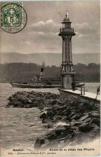 Geneve - Phare de la Jetee -435054