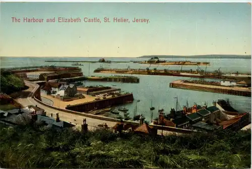 Jersey - The Harbour and Elizabeth Castle -442868