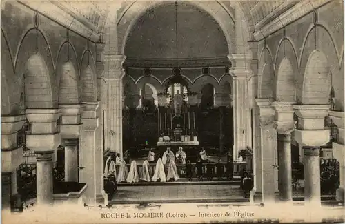 Roche-la-Moliere, Interieur de lÈglise -365322