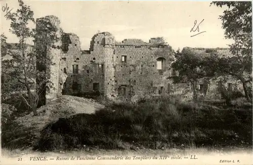 Vence, Ruines de làncienne Commanderie des Templiers du XIV siecle -366872