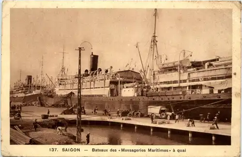 Saigon - Bateaux des Messageries Maritimes -80432