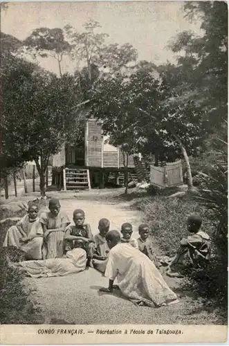 Congo - Recreation a l ecole de Talagouga -99300