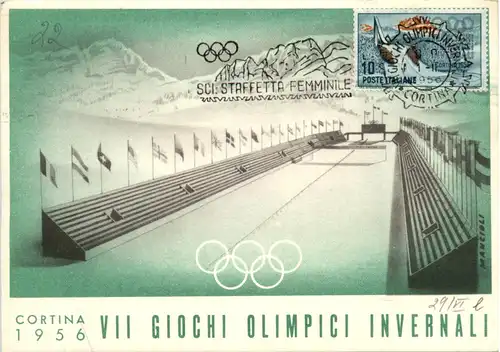 Cortina d Ampezzo - VII Giochi Olimpici invernali 1956 - Olympia -461926