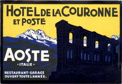 Aoste - Hotel de la Couronne et Poste -462112