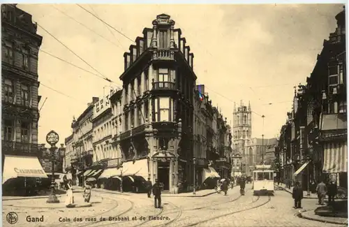 Gand - Coin des rues de Brabant et de Fiandre -465432