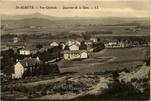 St-Agreve - Vue generale, Quartier de la Gare -364994