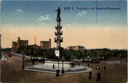 Wien, Praterstern mit Tegetthoff-Monument -359176