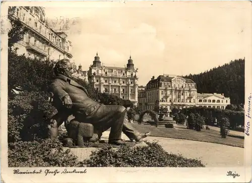 Marienbad - Goethe Denkmal -473118