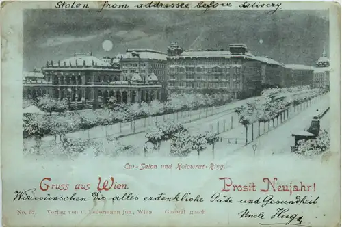 Gruss aus Wien - Prosit Neujahr -475238