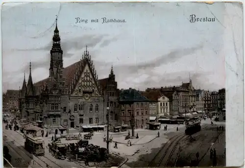 Breslau - Ring mit Rathaus -475778