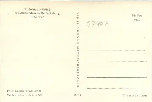 Rudolstadt, Staatliche Museen Heidecksburg Rote ecke -377542