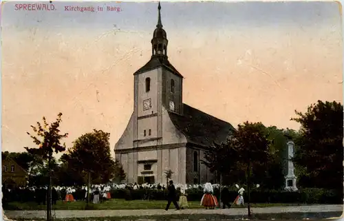 Burg, Spreewald, Kirchgang -381470