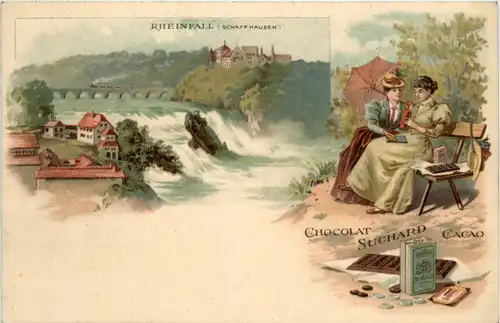 Schaffhausen - Rheinfall - Chocolat Suchard - Litho -480132