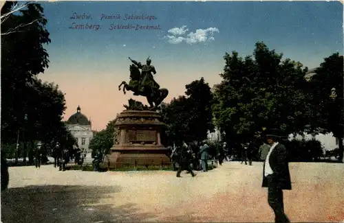 Lwow - Lemberg - Sobieski Denkmal -91406