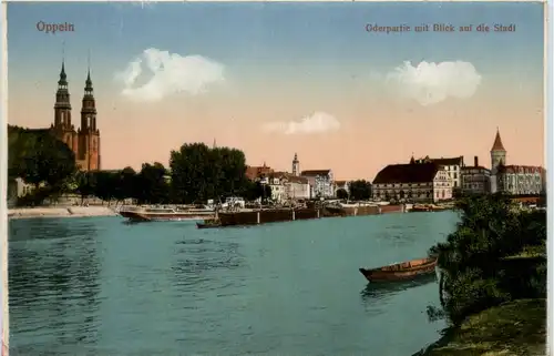 Oppeln - Oderpartie mit Blick auf die Stadt -481604