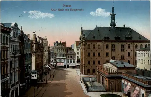 Posen - Alter Markt mit Hauptwache -481980