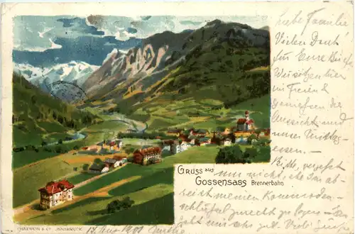 Gruss aus Gossensass - Litho -458974