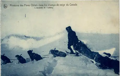 Missions des Peres Oblats dans les champs du neige du Canada -484846