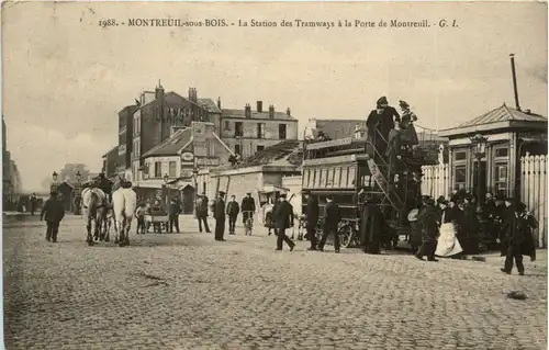 Montreuil sous Bois - La Station des Tramways -487132