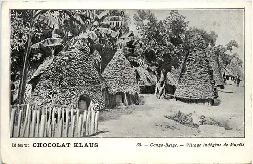 Congo Belge - Village indigene de Mupele -97588