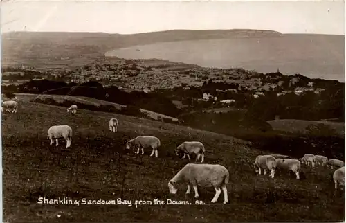 Shanklin & Sandown Bay from the Downs -494488