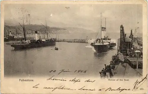 Folkestone - Arrival of the Boat -604340