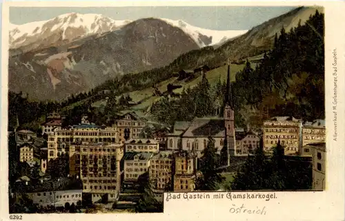 Bad Gastein mit Gamskarkogel - Litho -605058