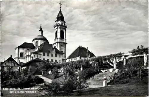 Solothurn, St. Ursenkathedrale mit Chantieranlagen -506988