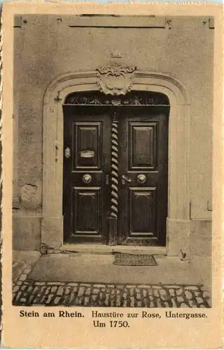 Stein am Rhein - Haustüre zur Rose, Untergasse um 1750 -506962