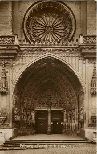 Fribourg, Portail de la Cathedrale -508020