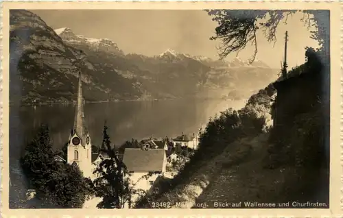 Mühlishorn, Blick auf Walensee und Churfirsten -507228