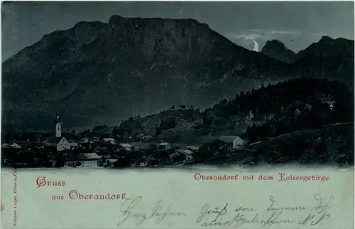 Oberaudorf, mit dem Kaisergebirge -375550